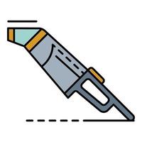 Car vacuum cleaner icon color outline vector