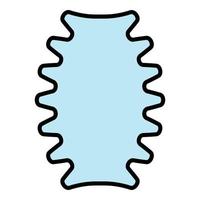 Part coil icon color outline vector