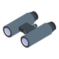 icono binocular de cazatalentos, estilo isométrico vector