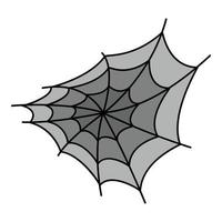 Spider web icon color outline vector