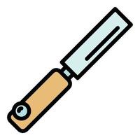 Repair chisel icon color outline vector