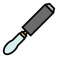 Chisel instrument icon color outline vector