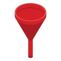 Recruiter funnel icon, isometric style vector