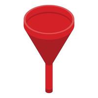 Recruiter funnel icon, isometric style vector