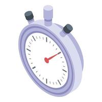 Recruiter stopwatch icon, isometric style vector