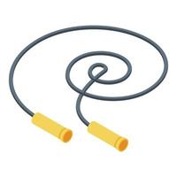 Jumping rope icon, isometric style vector