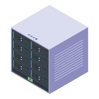 It server icon, isometric style vector