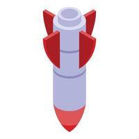 Fraud rocket icon, isometric style vector