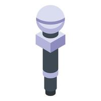 Hoax speaker microphone icon, isometric style vector