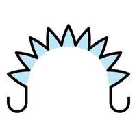 Extender coil spring icon color outline vector