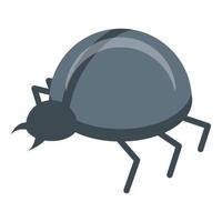 Fraud online bug icon, isometric style vector