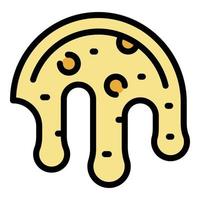 Pancake dough icon color outline vector