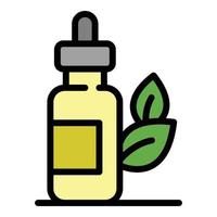 Natural nose drops icon color outline vector