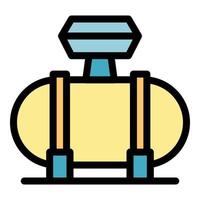 Compressor device icon color outline vector