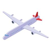 Airplane icon, isometric style vector