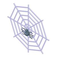 icono de araña web, estilo isométrico vector