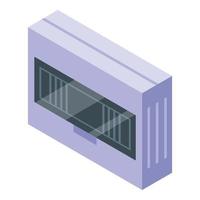 Breaker switch icon, isometric style vector