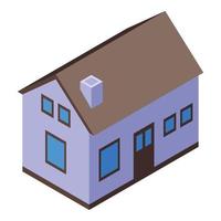 House rent icon, isometric style vector