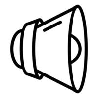 Loud speaker icon, outline style vector