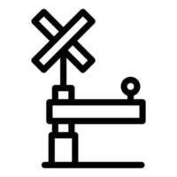 Check barrier icon, outline style vector