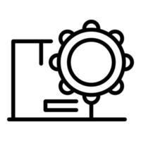 Industry mass production icon outline vector. Factory process vector