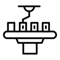 Serial manufacturing icon outline vector. Process production vector