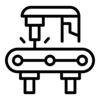 Factory equipment icon outline vector. Industry machinery vector