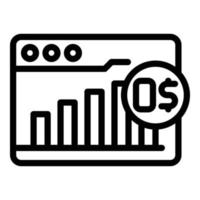 Free webinar icon outline vector. Video training vector