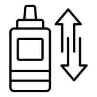 Care shampoo icon outline vector. Beauty bottle vector