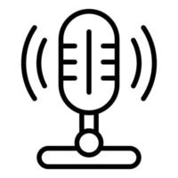 Concentration speaking icon outline vector. Brain speech vector