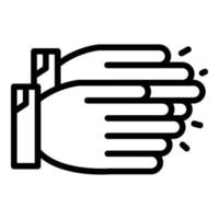 Crowd handclap icon outline vector. Hand clap applause vector