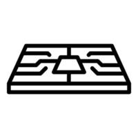 Broken hardware icon, outline style vector