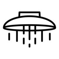 Shower head design icon, outline style vector