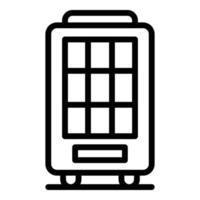 Drinking machine icon, outline style vector