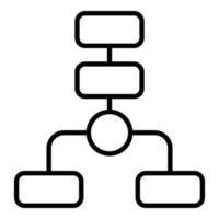 Index scheme icon outline vector. Vica ambiguity vector