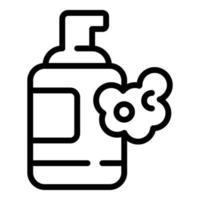 Korean cosmetics dispenser icon, outline style vector