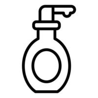 icono de spray de cosméticos coreanos, estilo de contorno vector