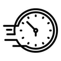 Fast time management icon outline vector. Business online vector