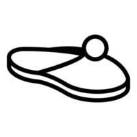 Home slippers hotel icon, outline style vector