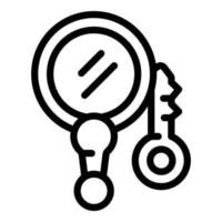 Marketing keys icon, outline style vector