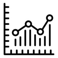 Product graph icon outline vector. Diagram chart vector