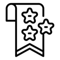 Badge search engine icon, outline style vector