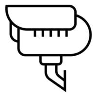 Subway camera icon, outline style vector