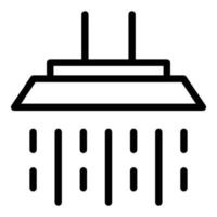 Shower head element icon, outline style vector