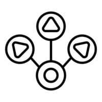 Vuca scheme icon outline vector. Ambiguity data vector