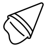 New party hat icon, outline style vector