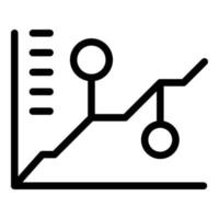 Workforce graph icon outline vector. Work job vector