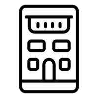 Infrared laser meter icon, outline style vector