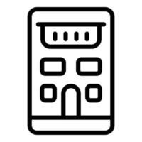 Infrared laser meter icon, outline style vector