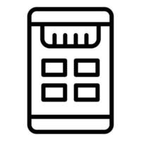 Laser level tool icon, outline style vector